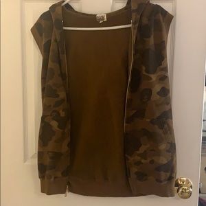 ♡ SOLD ♡ brown camo babe vest